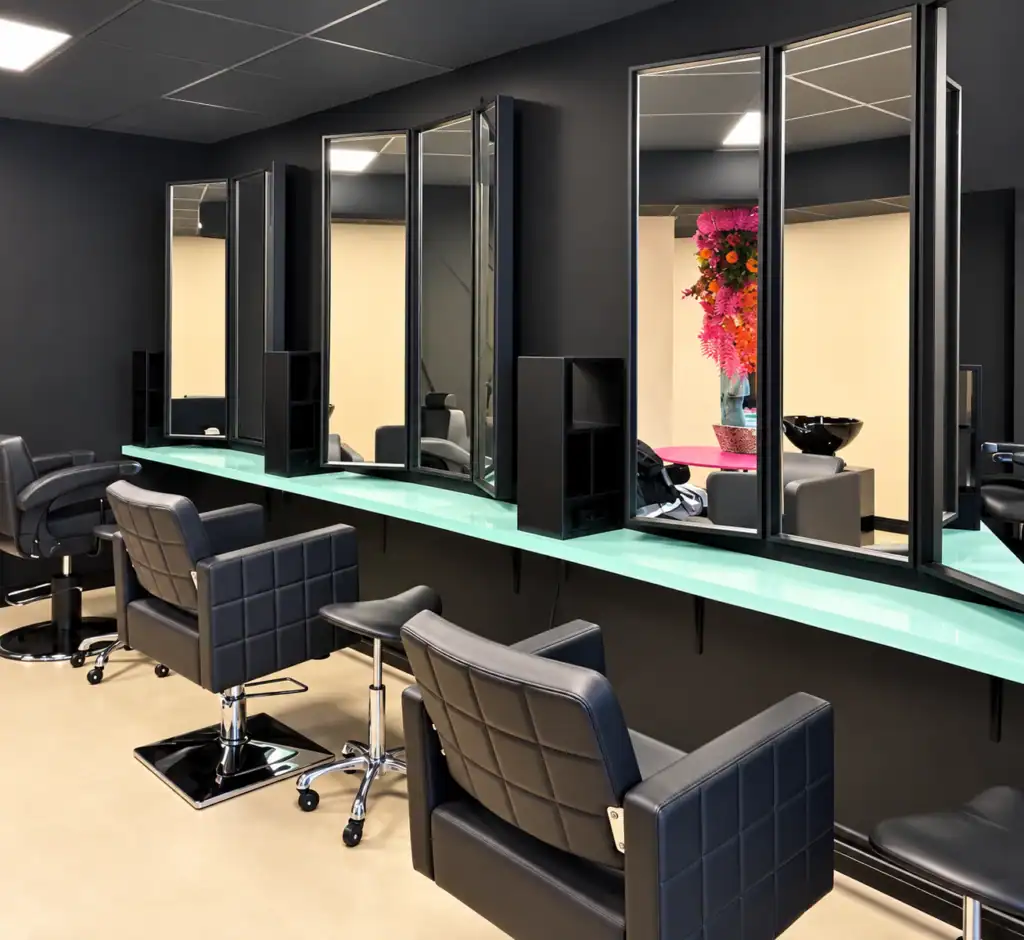 Kappersstoel huren bij FIVE Beauty Community in Hoofddorp, met spiegel en wasunit